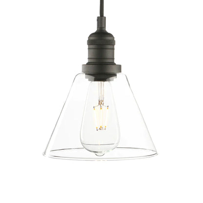 Decorbites™ Klar-Glas-Trichter-Kegelleuchte - Industrielle Vintage 1-Licht-Deckenleuchte