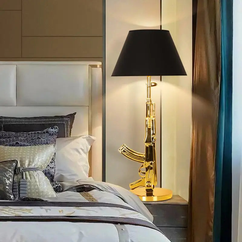 Gold Resin Floor Lamp