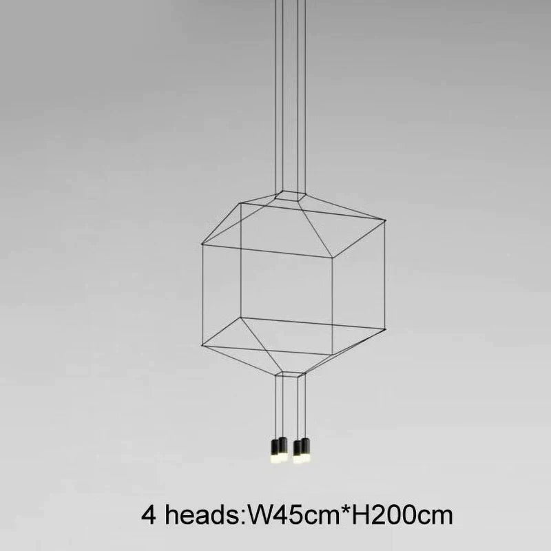 Decorbites™ Industrielle Eisenkunst LED-Hängeleuchte - Schwarze Minimalistische Wandlampe