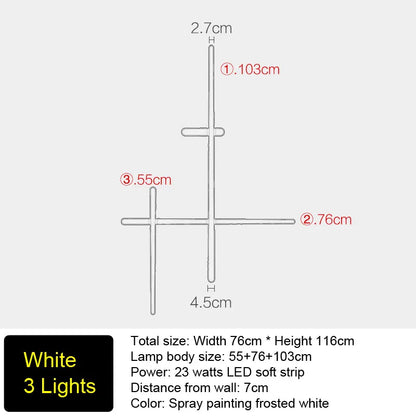 Decorbites™ LED-Hintergrundbeleuchtung Wandlampe für die Hausdekoration - Innenraum lange Streifenbeleuchtung