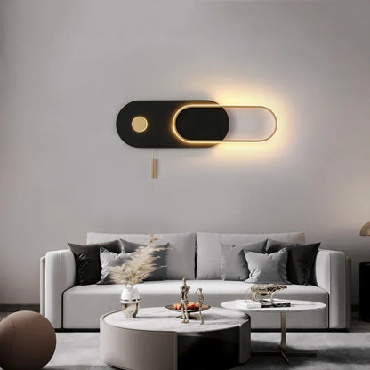 Decorbites™ LED-Wandleuchte Nordisches Design Modernes Wohnzimmer Schlafzimmer 17W Schwarz Weiß