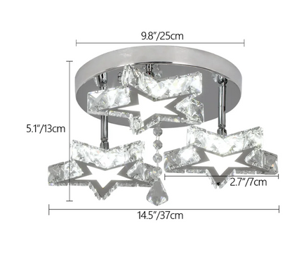 DecorBites™ Crystal Nordic LED Ceiling Chandelier for Modern Indoor Lighting