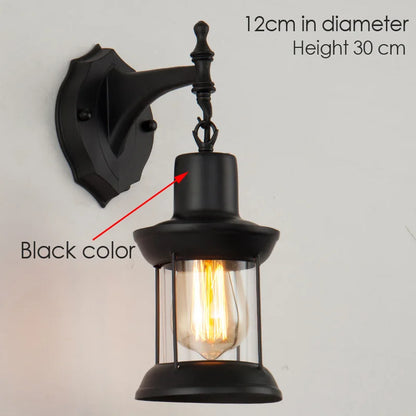 Decorbites™ Industrielle Glaswandlampe für Nachttisch, Schlafzimmer, Bar, Café, Gang und Treppe