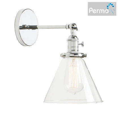 Decorbites™ Trichter-Glas-Wandleuchte E27 Wandlampe Moderne Schlafzimmer-Lampenarmatur