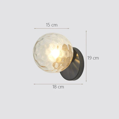 Decorbites™ Glasball-Wandlampe: Modernes minimalistisches nordisches Design, luxuriöse Beleuchtung für das Schlafzimmer