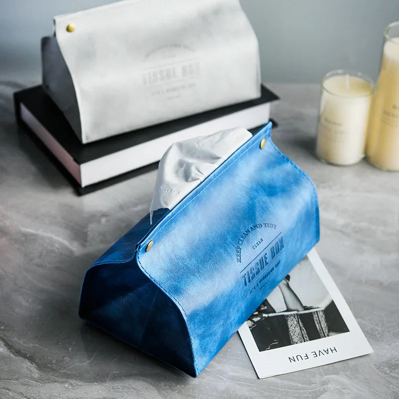 Leather Nordic Tissue Holder