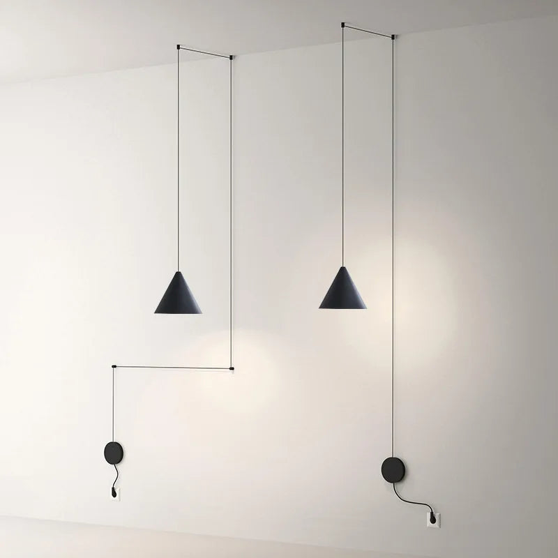 DecorBites™ Geometric LED Pendant Light for Living Room Bedside - Nordic Style Glam Fixtures
