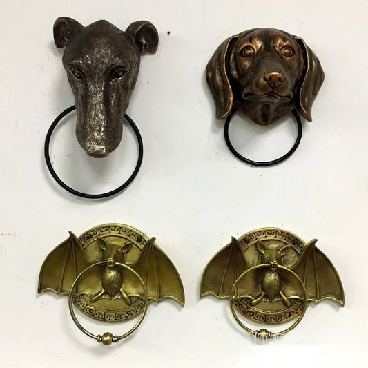 Decorbites™ Hundekopf-Türklopfer-Anhänger Harz-Wanddekoration, Hofhandwerk