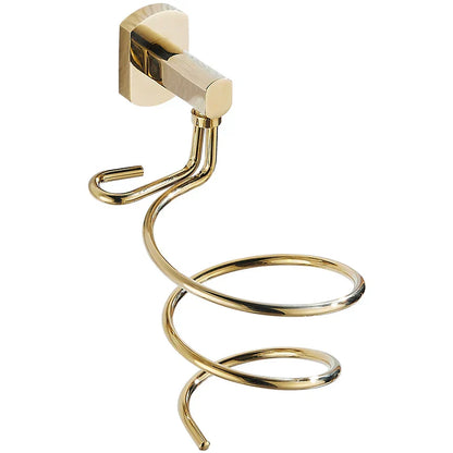 Decorbites™ Haarpflege-Organizer Wandregal - Goldener Halter für Föhn & Glätteisen