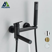 Gold Swivel Tub Faucet Set