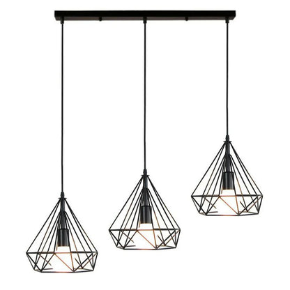 Decorbites™ Industrielle LED-Hängeleuchte Vintage Loft Käfig Pendellampe für die Einrichtung zu Hause