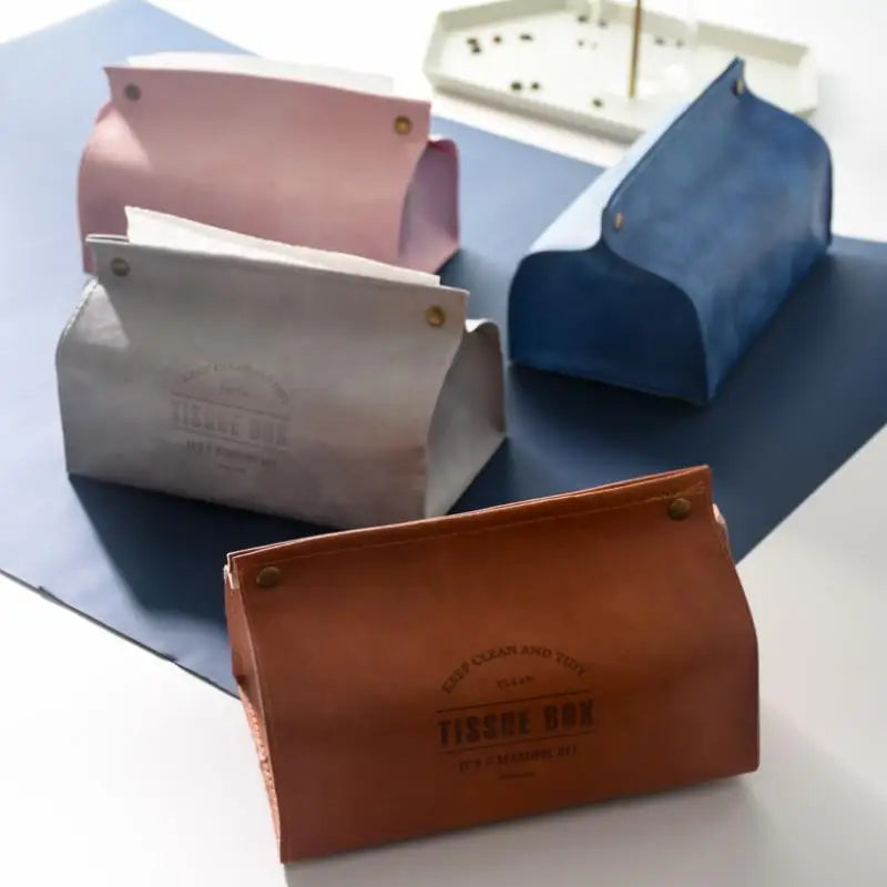 Leather Nordic Tissue Holder