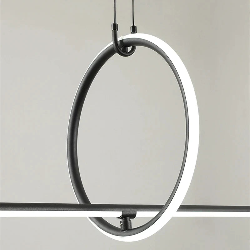 DecorBites™ Geometric LED Pendant Light - Modern Minimalist Hanging Lamp for Home Decor