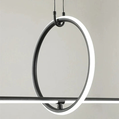 DecorBites™ Geometric LED Pendant Light - Modern Minimalist Hanging Lamp for Home Decor