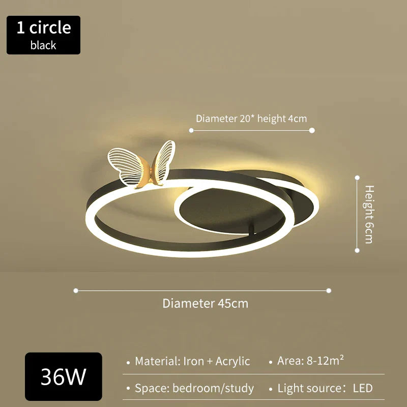 Butterfly LED Ceiling Lamp