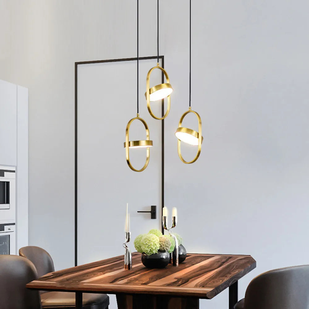 Decorbites™ Gold Trompeten-Hängeleuchte – Moderne LED nordische Hängelampe für die Hausdekoration