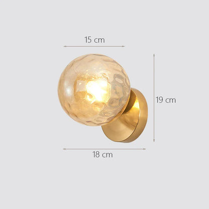 Decorbites™ Glasball-Wandlampe: Modernes minimalistisches nordisches Design, luxuriöse Beleuchtung für das Schlafzimmer