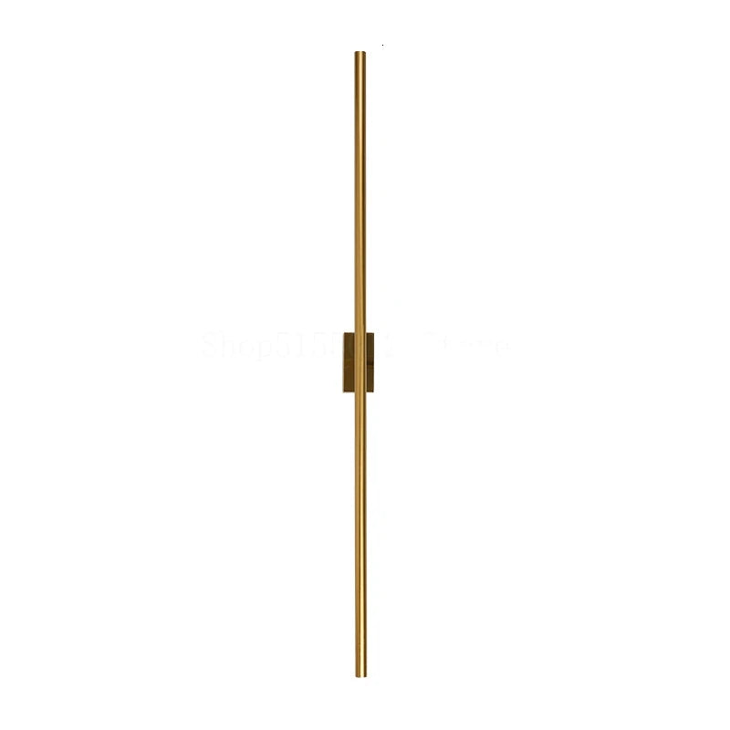 Gold LED Wall Light Linear 120cm Bathroom Mirror