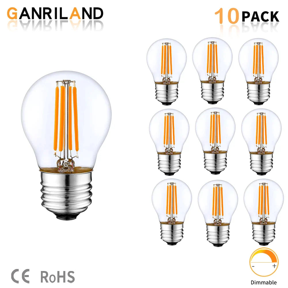 Decorbites™ G45 4W E27 Dimmbare LED-Globenlampe, Vintage-Edison-Stil, 2700K-6000K
