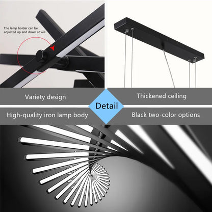Decorbites™ LED-Kronleuchter: Moderne Kunst-Pendantbeleuchtung für Wohnzimmer, Esszimmer, Büro und Bar