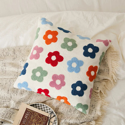 Decorbites™ Bestickte Gänseblümchen-Pusteblume Kissenbezug 45x45 cm für Sofa Bett Stuhl Wohnzimmer