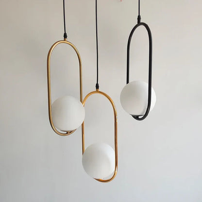Decorbites™ Glas-Kugelleuchter | Moderne nordische LED-Hängeleuchte für Esszimmer und Bar