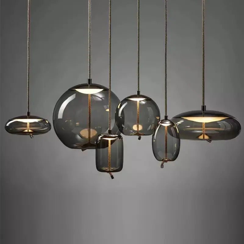 Decorbites™ Hanfseil-Knoten-Pendant-Lampen - Suspendu Glas-Hängeleuchte