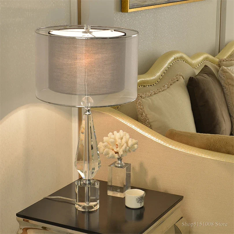 Decorbites™ Kristalltischleuchte – Moderne Luxus-Art-Deco-Beleuchtung für Wohnzimmer, Schlafzimmer, Nachttisch