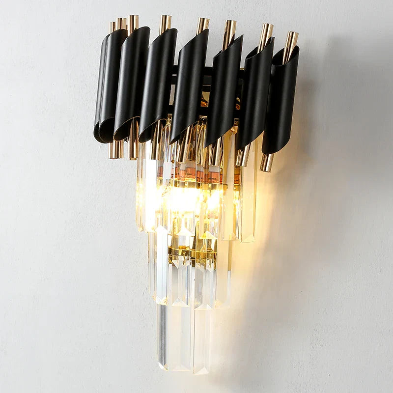 DecorBites™ Crystal Luxury Wall Lamp for Living Room, Bedroom, and Aisle