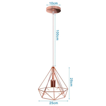 DecorBites™ Industrial Pendant Lights E27 LED Hanging Lamp Modern Loft Lighting for Home