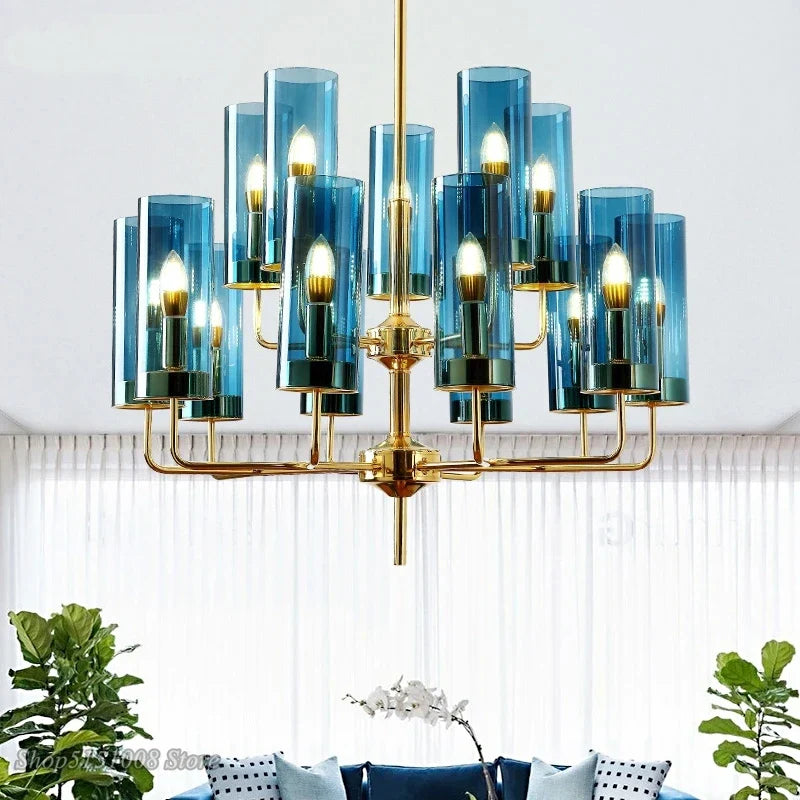 Decorbites™ Glasleuchter: Luxuriöser nordischer LED-Hängeleuchter für Wohnzimmer, Esszimmer, Schlafzimmer