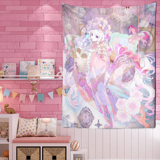 Decorbites™ Japanische Animations-Mandalteppich Wandbehänge