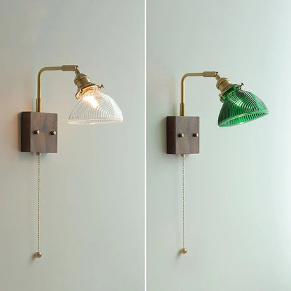 Decorbites™ Klares Glas LED Wandlampen mit Zugschalter, drehbares modernes nordisches Wandlicht
