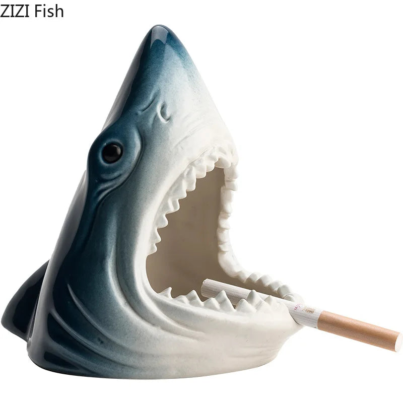 DecorBites™ Creative Shark Storage Ashtray for Home and Office Decoration