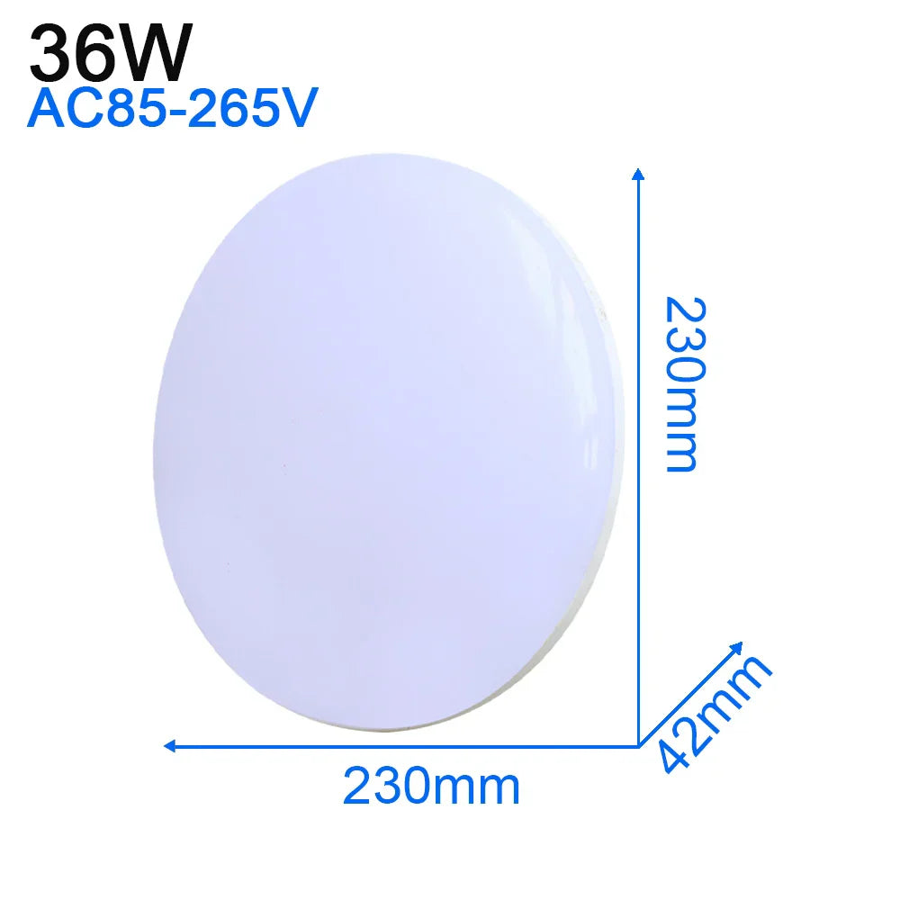 DecorBites™ LED Ceiling Light: Modern Ultra-thin Panel, 6-48W, Surface Mounted for Living Room