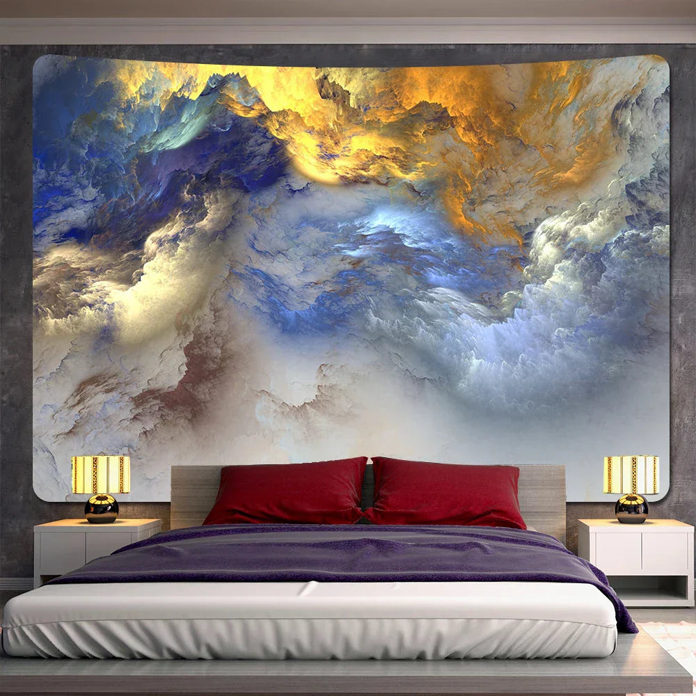 Decorbites™ Cloud Home Tapestry: Boho-Yoga-Matte & Hippie-Wanddekoration, große Größe