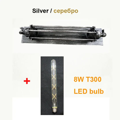 DecorBites™ Industrial Wall Lamp: Black/Silver/Copper 8W LED Bedroom Cafe Sconce