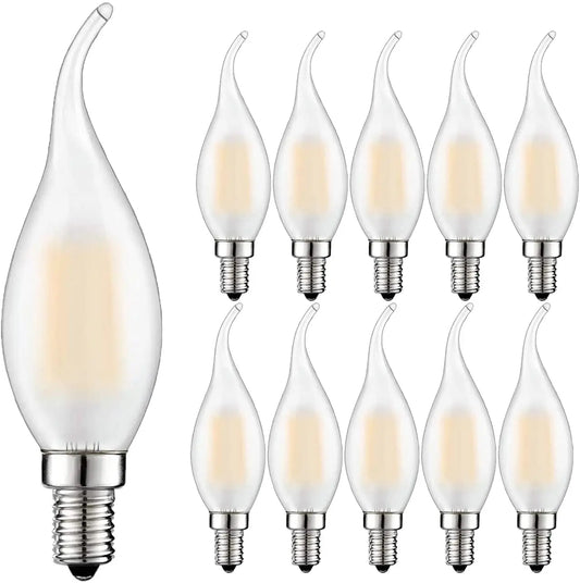 Decorbites™ Dimmbare LED-Kerzenleuchtmittel, Warmweiß 2700K, E14 220V, Kronleuchterbeleuchtung