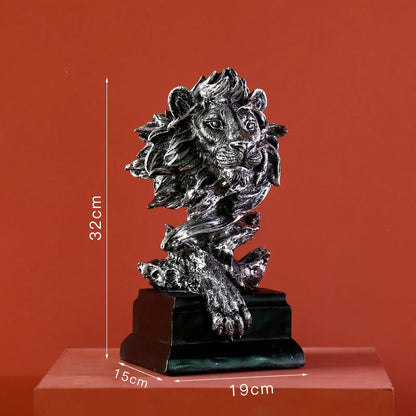 Decorbites™ Löwenharz-Skulptur Figur - Abstrakte nordische Wohnraumausstattung