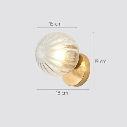 Decorbites™ Glasball-Wandlampe: Modernes minimalistisches nordisches Design, luxuriöse Beleuchtung für das Schlafzimmer