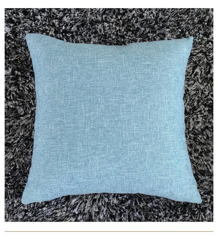 DecorBites™ Ivory Sofa Cushion Cover Solid Basic 30x50cm - 60x60cm