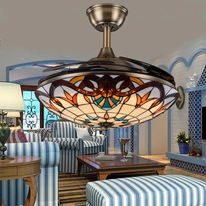 Decorbites™ 42-Zoll Retro-Deckenventilator mit Lampe und Fernbedienung für Wohnzimmer und Esszimmer