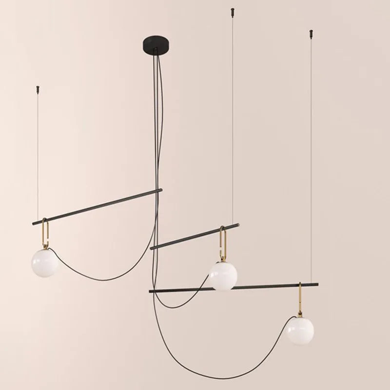 DecorBites™ Glass Ball Pendant Light for Bedroom Bar Cafe Decor - Multi-Light Post-Modern Glass Lighting