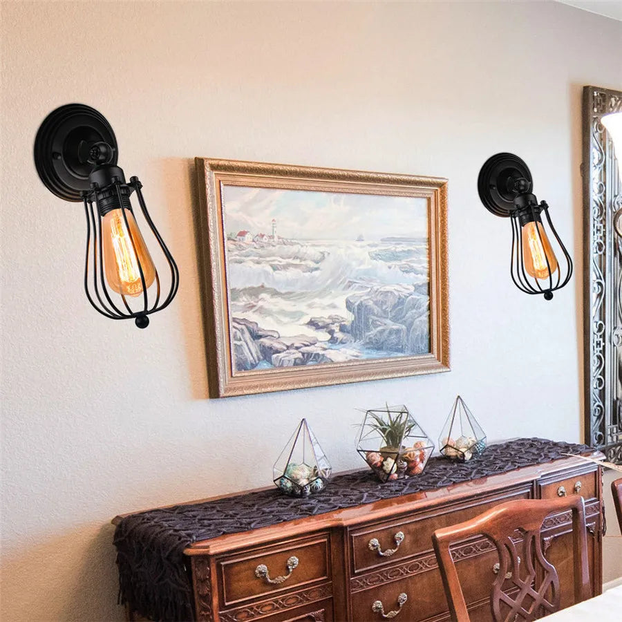 Vintage Wheel Wall Sconce