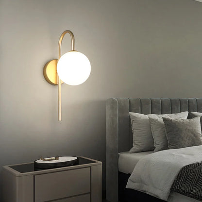 Decorbites™ Glas-Kugeln-LED-Wandleuchte für elegante Beleuchtung im Wohnzimmer, Schlafzimmer, Hotel und Treppenhaus