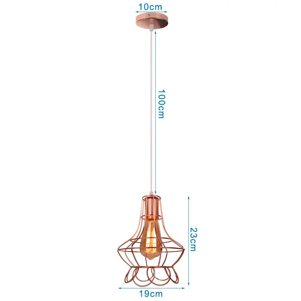 DecorBites™ Industrial Pendant Lights E27 LED Hanging Lamp Modern Loft Lighting for Home