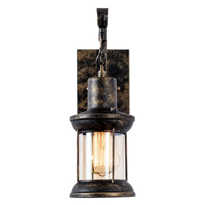 Decorbites™ Industrielle Vintage Wandlampe: Retro Metall Innenleuchte mit Glas-Schirmabdeckung