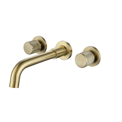 Bathroom Faucet Brushed Gold Wall Mount