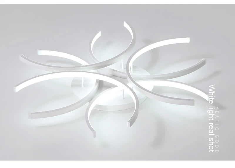 LED-Hängelusterleuchten Weiß Moderne Deckenlampe Schlafzimmer Kreis Dachboden Wohn-Esszimmer Küche Innenbeleuchtung Armatur