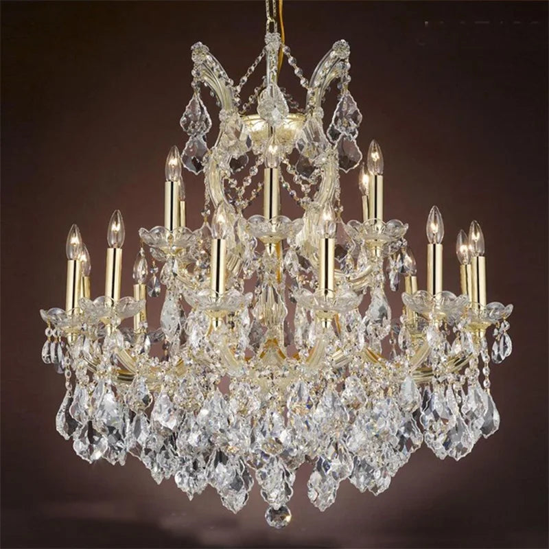 Decorbites™ Kristallkerzenleuchter: Elegante LED-Pendelleuchten für Zuhause, Hotel, Villa-Halle